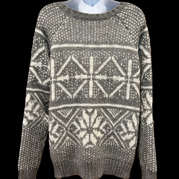 AEO Wool Blend Snowflake Sweater (like NEW) - Picture 4 of 13